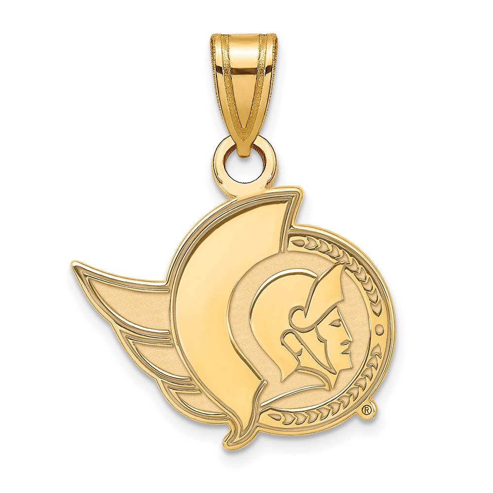 14k Yellow Gold NHL Ottawa Senators Pendant