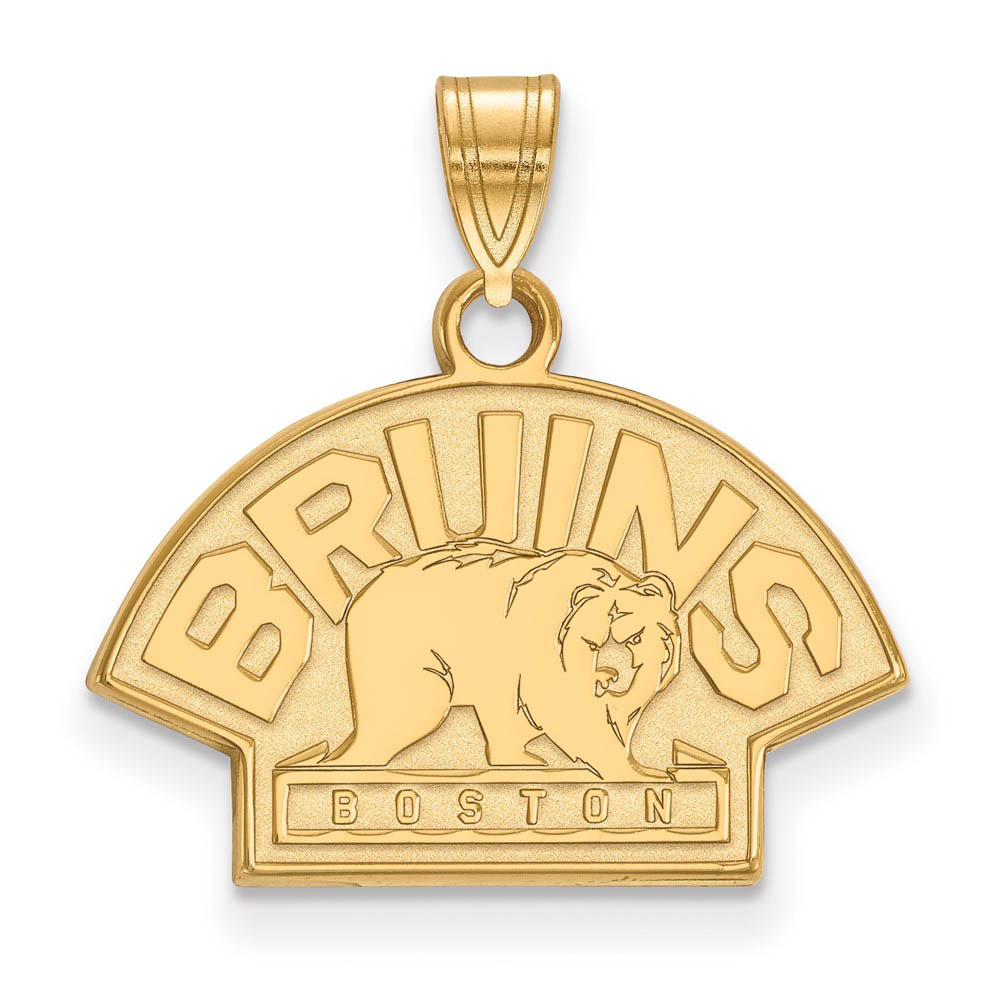 14k Yellow Gold NHL Boston Bruins Pendant