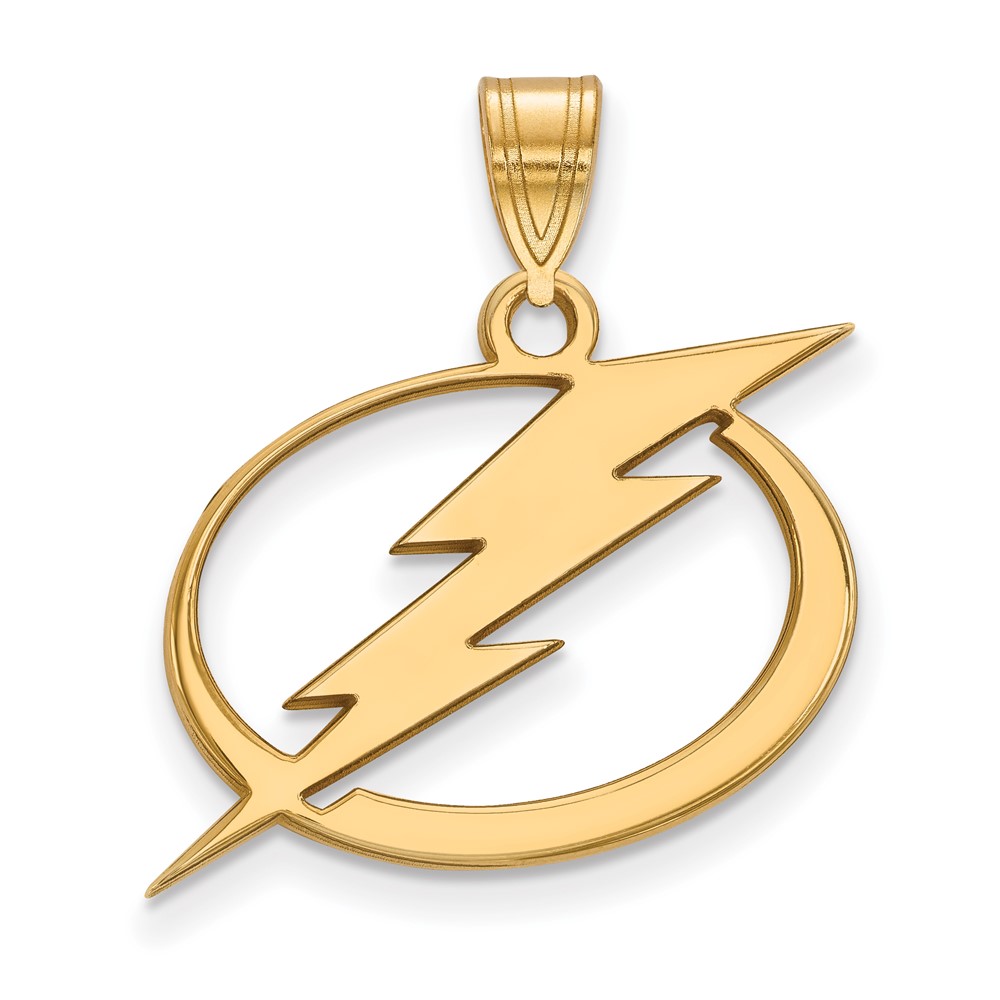 14k Yellow Gold NHL Tampa Bay Lightning Pendant