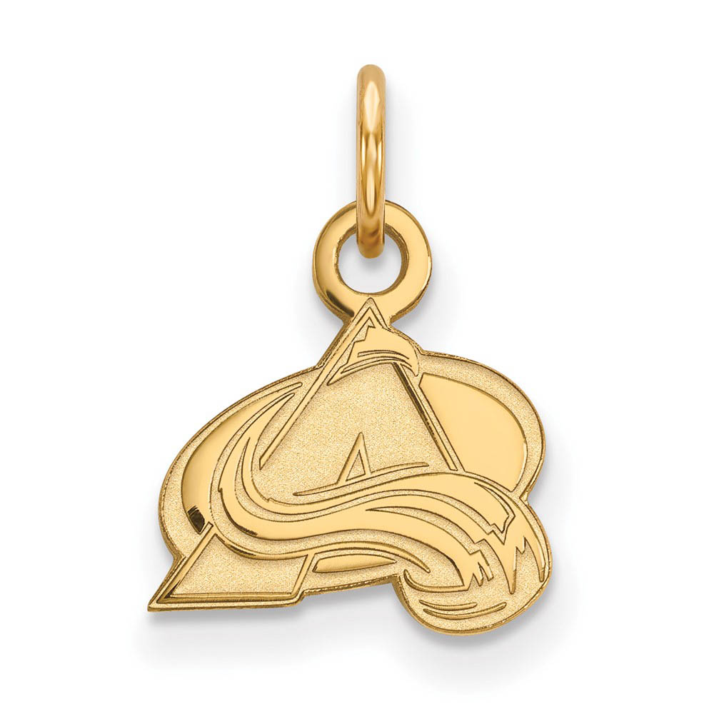 SS 14k Yellow Gold Plated NHL Colorado Avalanche (Tiny) Charm