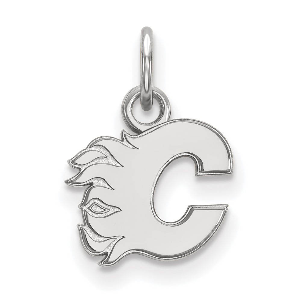 Sterling Silver NHL Calgary Flames (Tiny) Charm or Pendant
