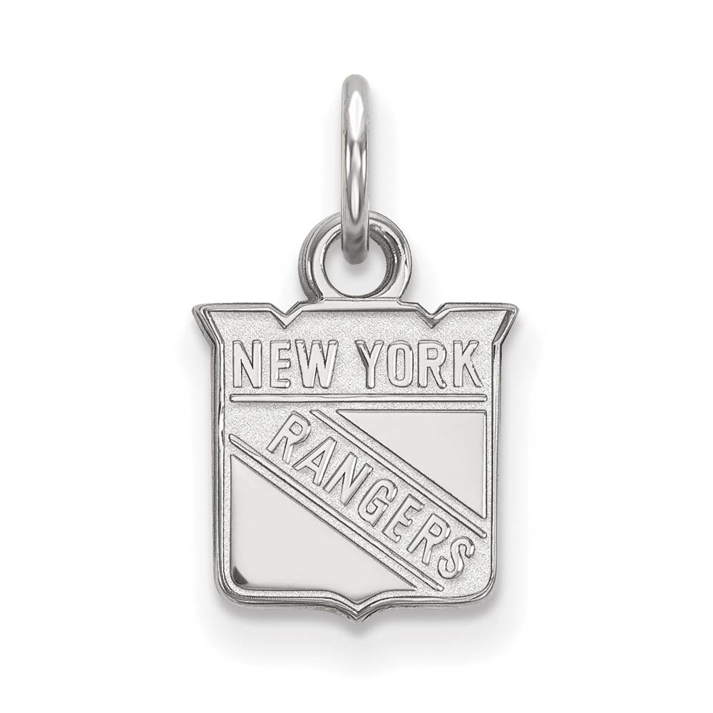 Sterling Silver NHL New York Rangers (Tiny) Charm or Pendant