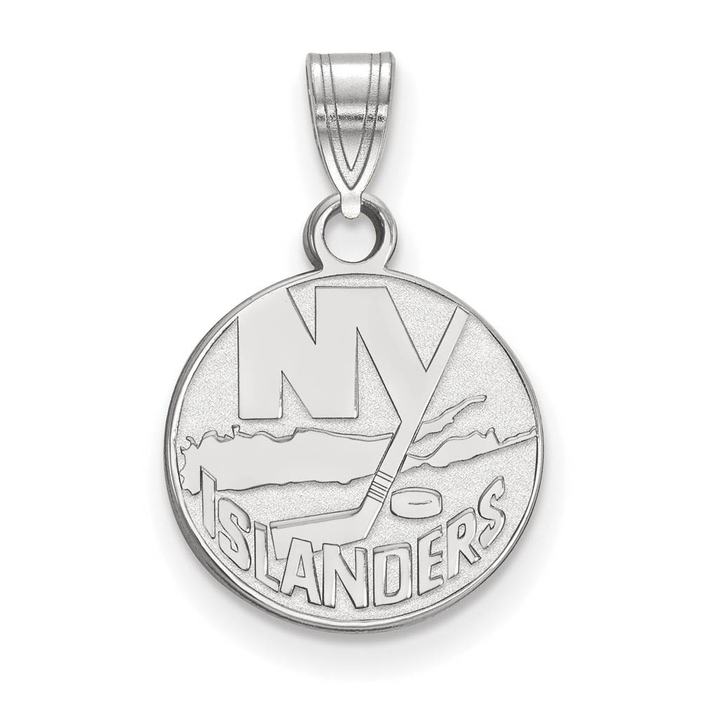 Sterling Silver NHL New York Islanders SM Disc Pendant