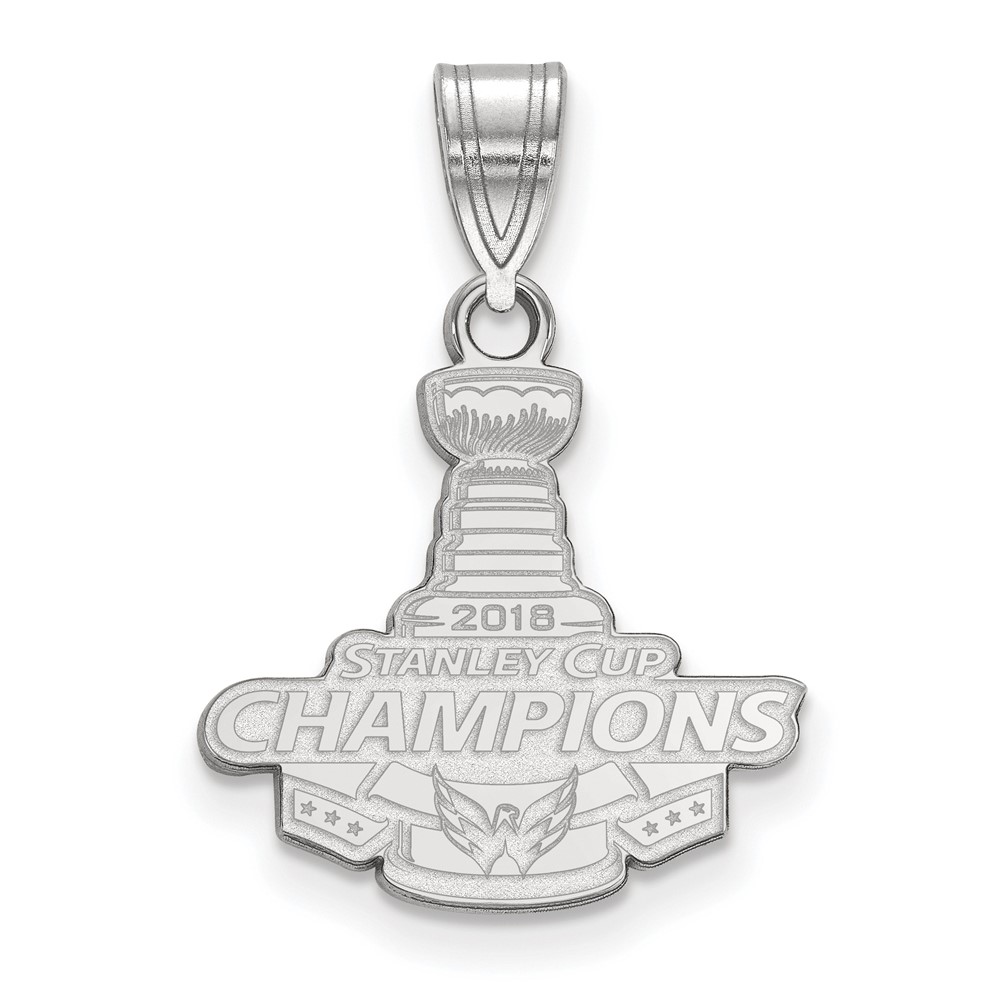 Sterling Silver 2018 Stanley Cup Washington Capitals MD Pendant