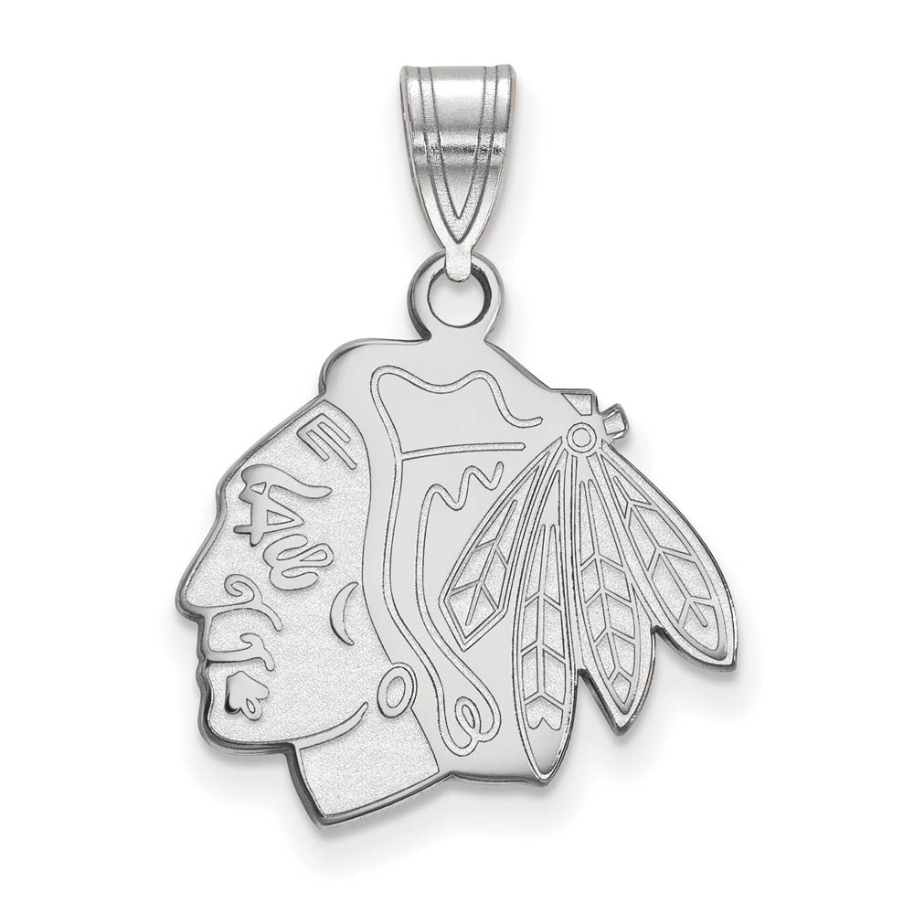 Sterling Silver NHL Chicago Blackhawks Pendant