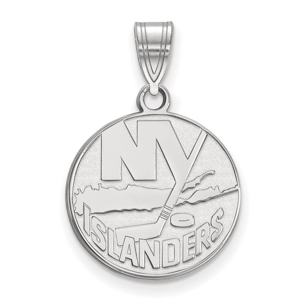 Sterling Silver NHL New York Islanders MD Disc Pendant
