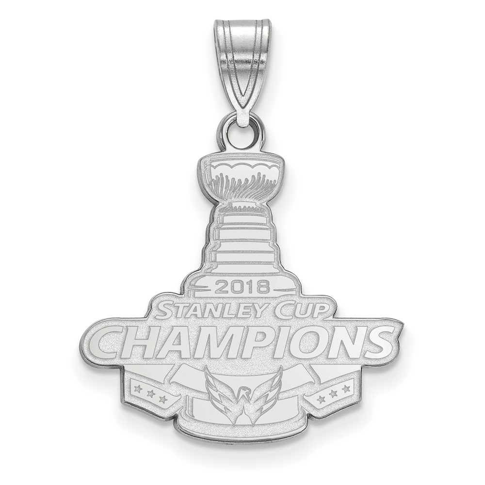 Sterling Silver 2018 Stanley Cup Washington Capitals LG Pendant
