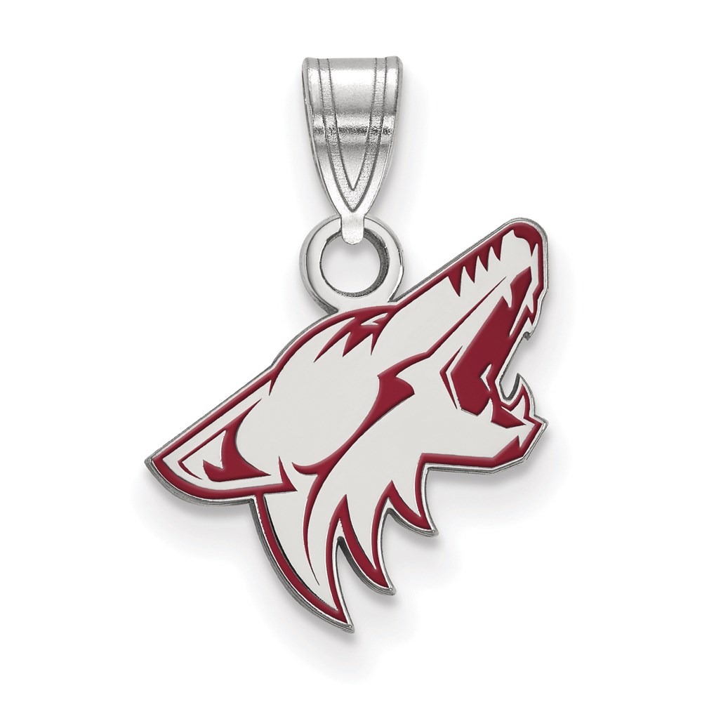 Sterling Silver NHL Arizona Coyotes SM Enamel Pendant