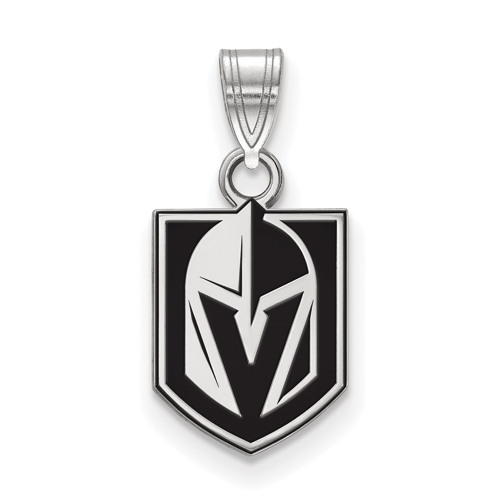Sterling Silver NHL Vegas Golden Knights SM Enamel Pendant