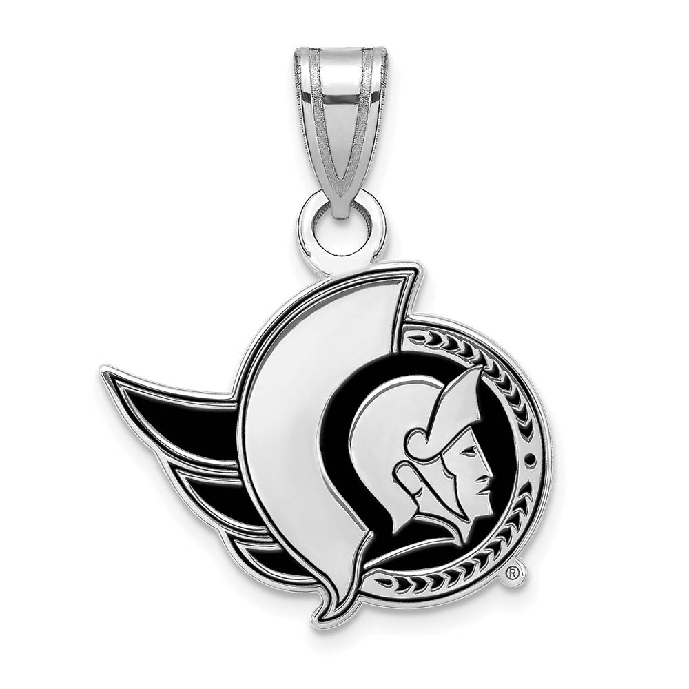 Sterling Silver NHL Ottawa Senators SM Enamel Pendant