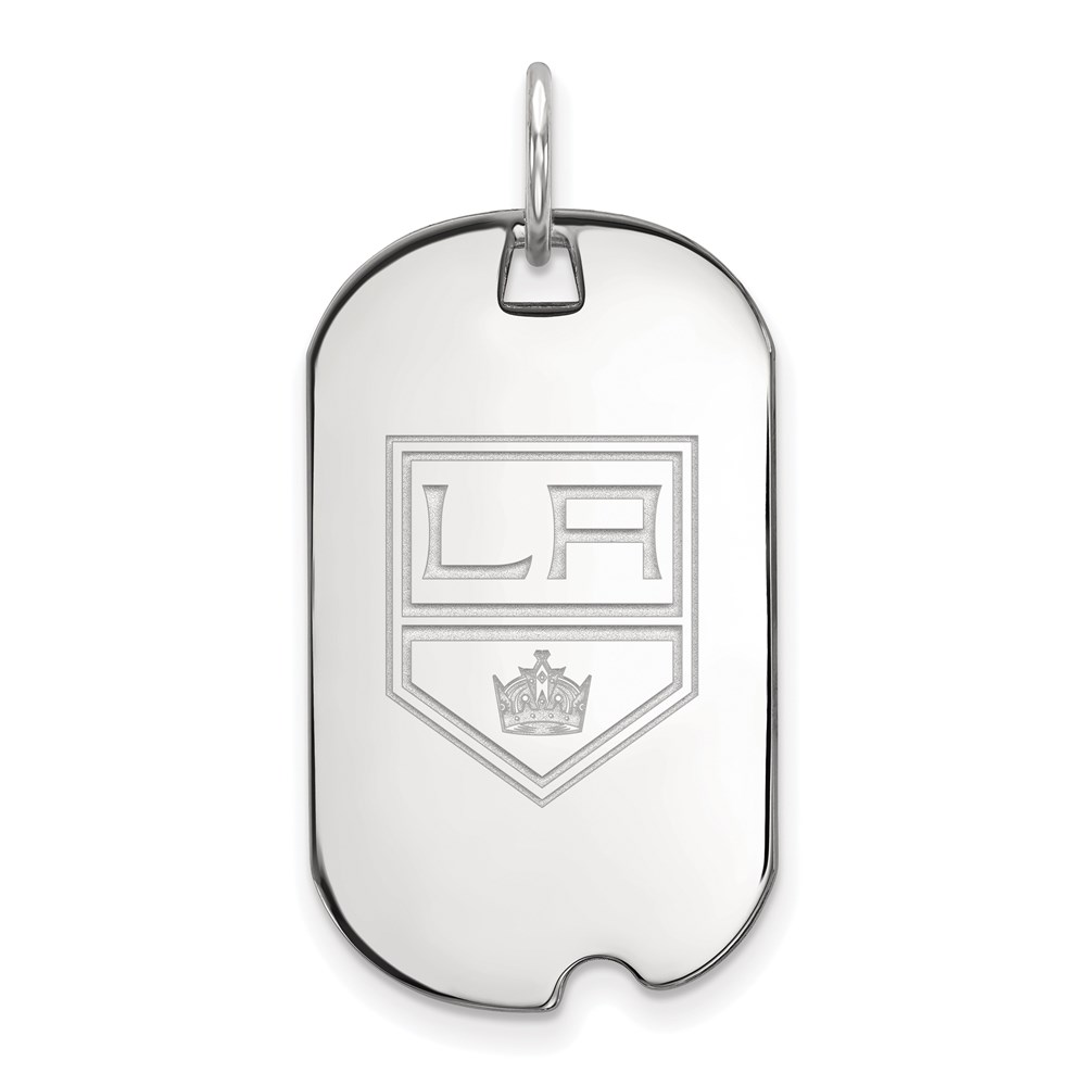 Sterling Silver NHL Los Angeles Kings Dog Tag Pendant