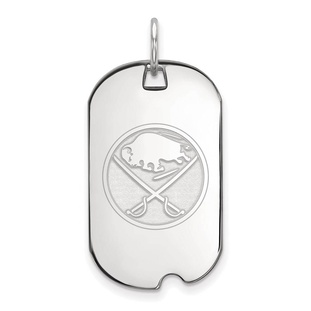 Sterling Silver NHL Buffalo Sabres Dog Tag Pendant