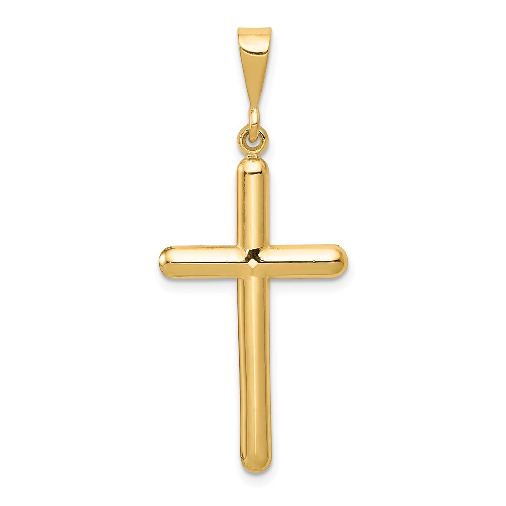 14k Yellow Gold, Latin Cross Pendant