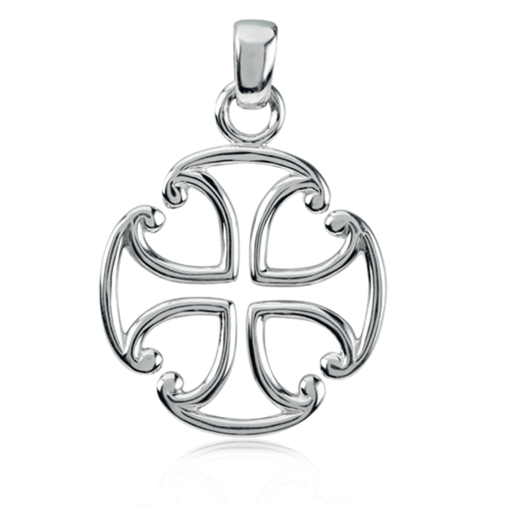 Sterling Silver Maltese Cross Pendant