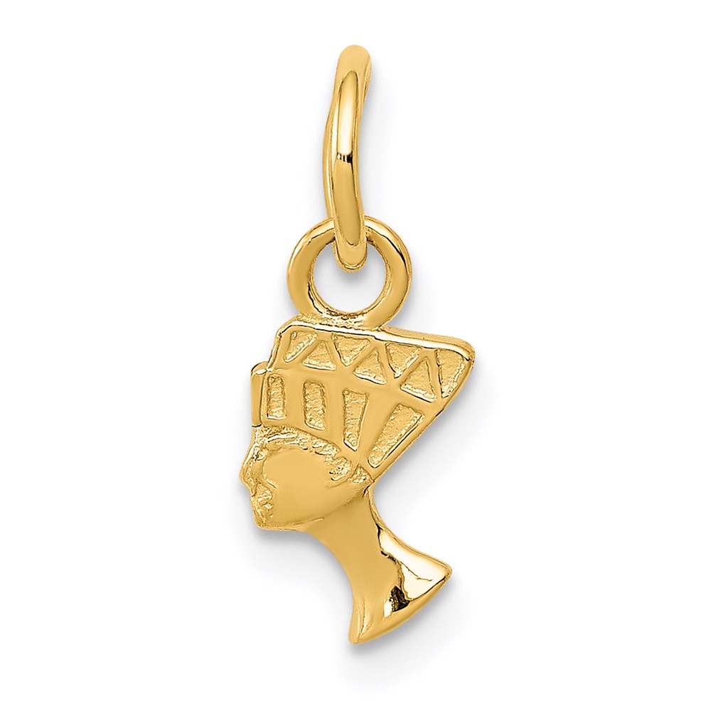 14k Yellow Gold Egyptian Nefertiti Charm