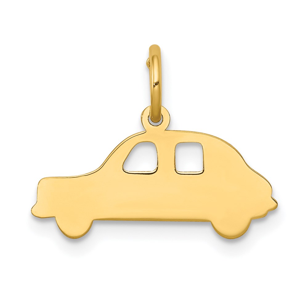 14k Yellow Gold Flat Compact Car Charm