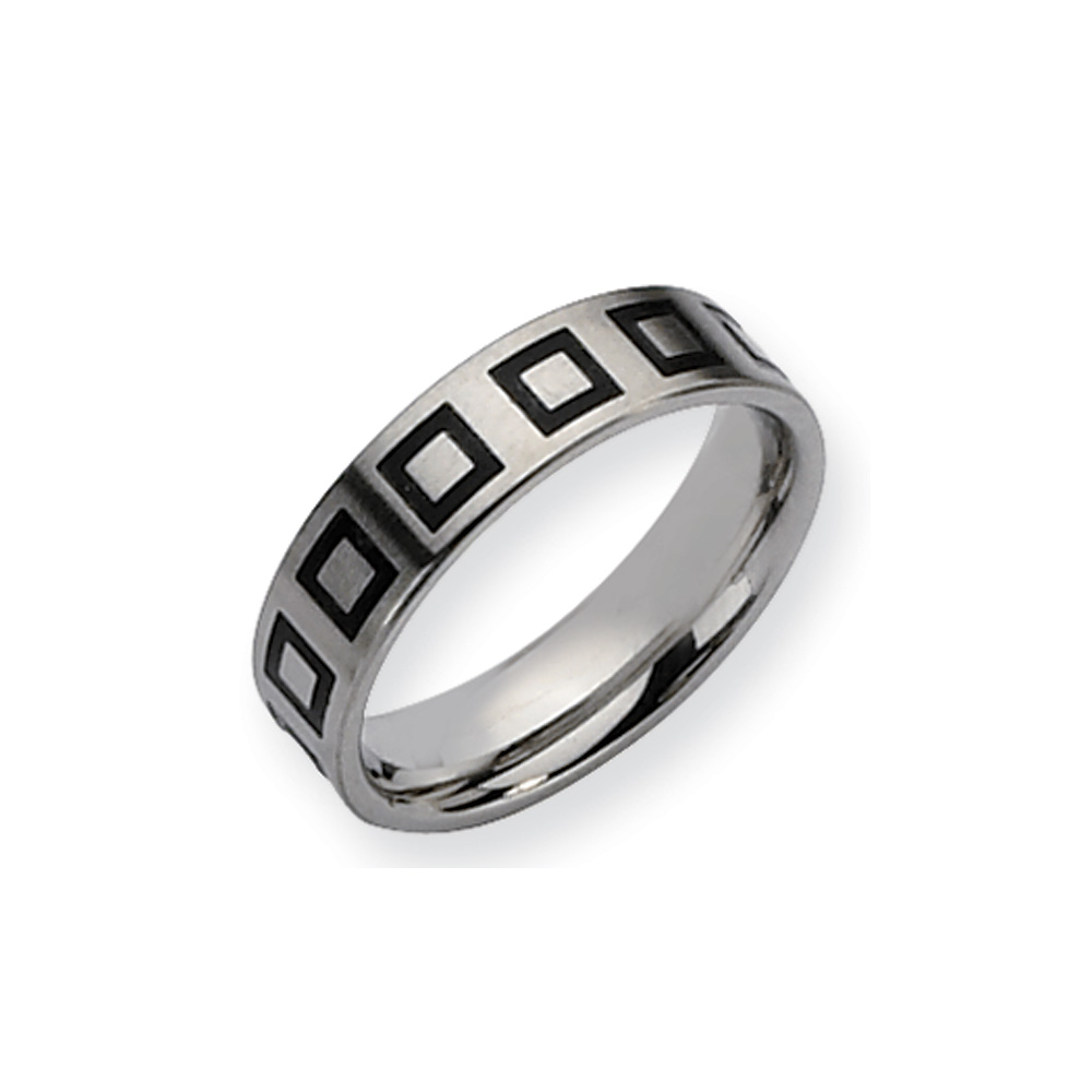 Stainless Steel, Enameled Flat 6mm Standard Fit Band