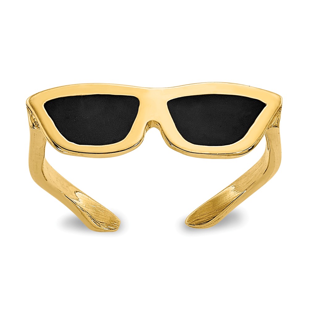 Enameled Sunglasses Toe Ring in 14 Karat Gold