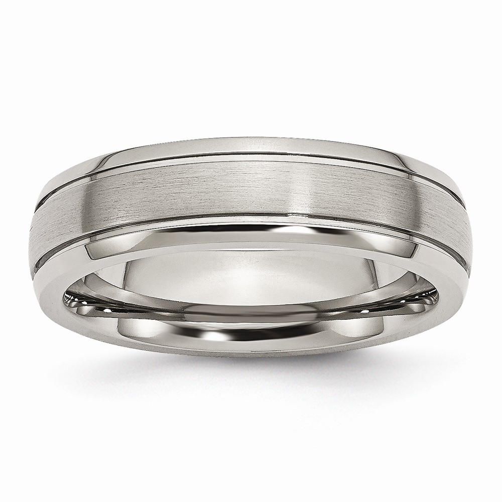 Titanium, 6mm Dual Finish Comfort Fit Unisex Band