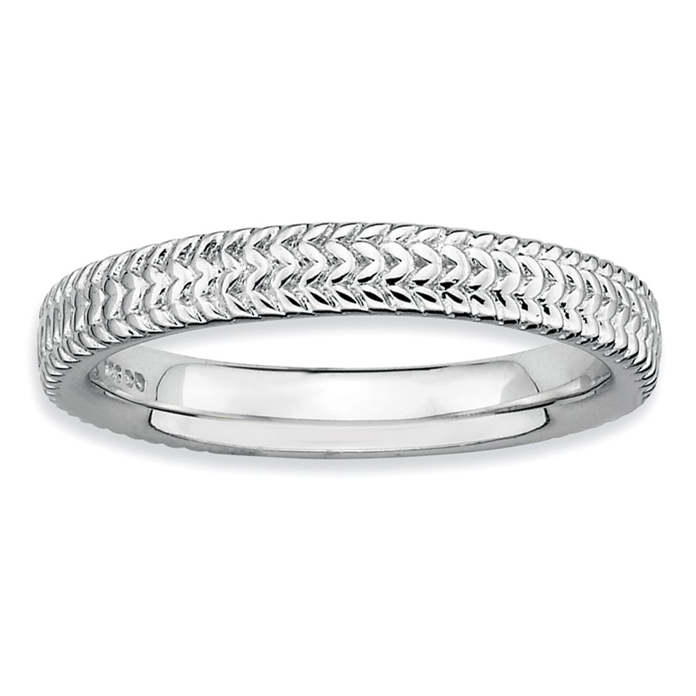 3.25mm Sterling Silver Stackable Band