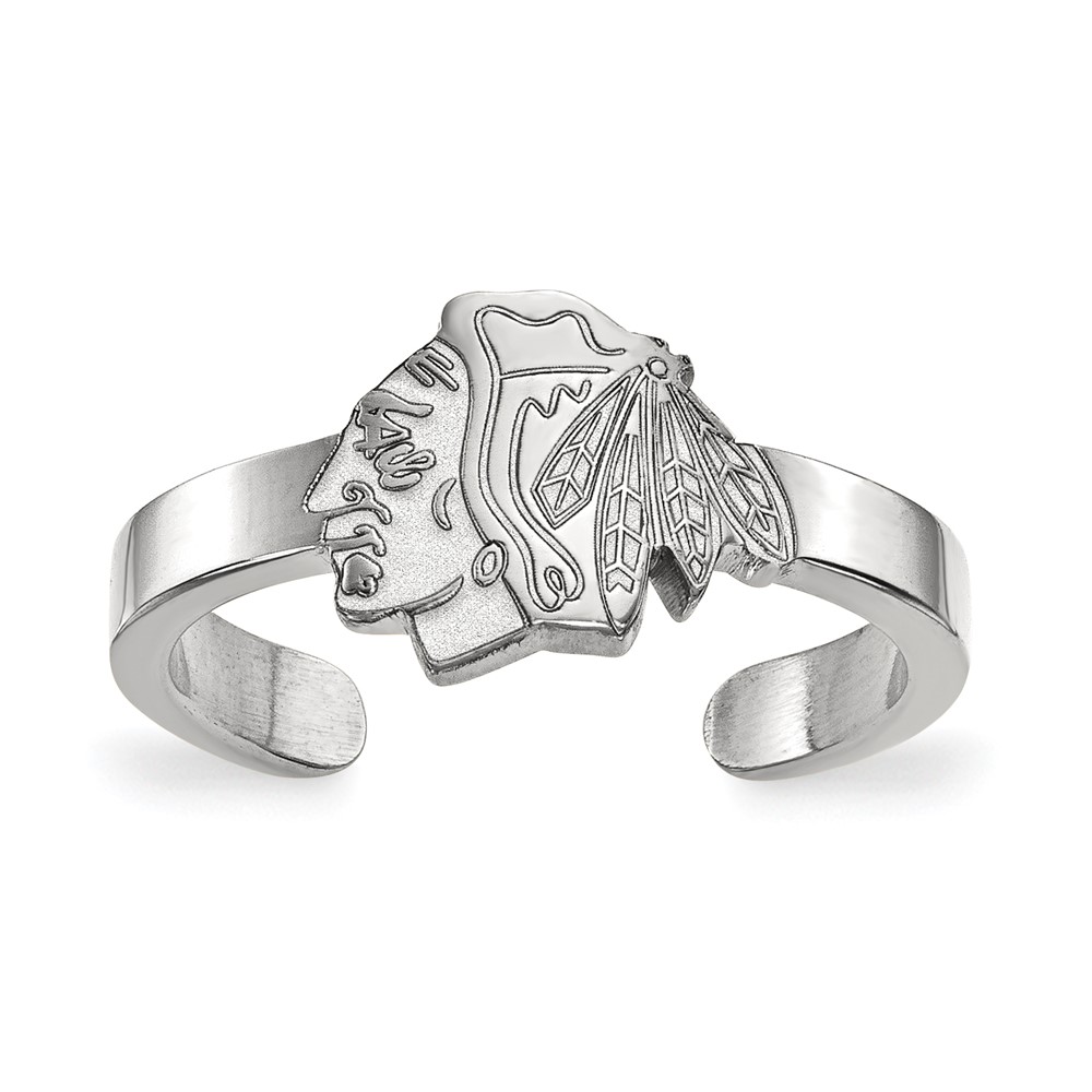 Sterling Silver NHL Chicago Blackhawks Toe Ring