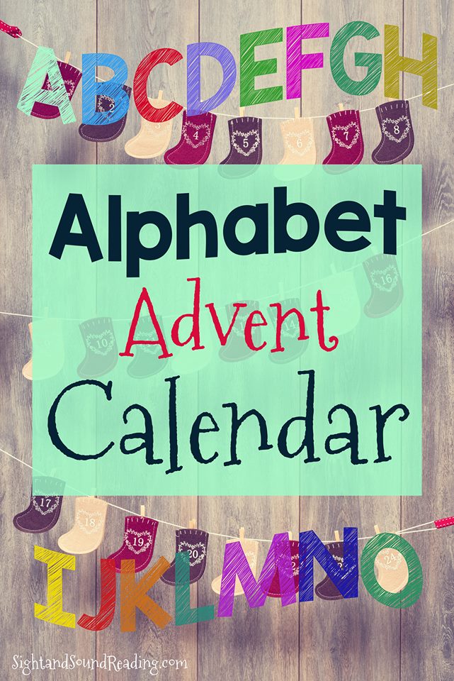Printable Alphabet Advent Calendar | Mrs. Karle's Sight and Sound Reading Printable Alphabet Advent Calendar | Mrs. Karle's Sight and Sound Reading