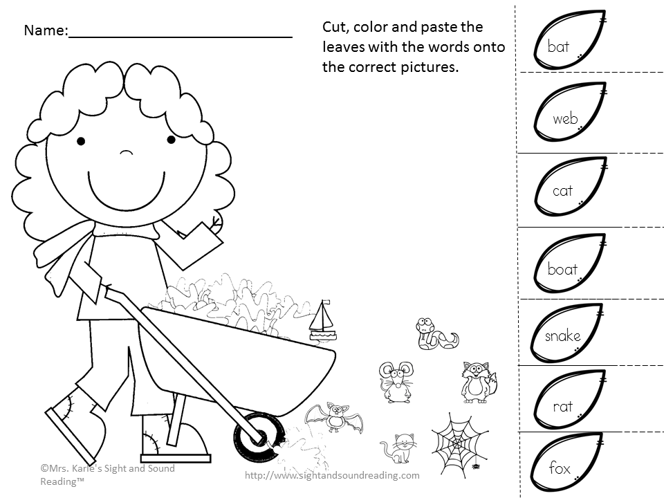 Cut And Paste Activity For Kindergarten Learning Is Fun 