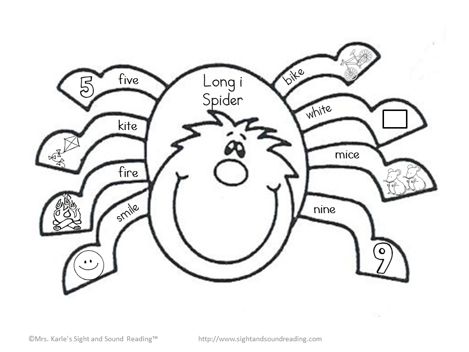 Itsy Bitsy Spider Coloring Sheet