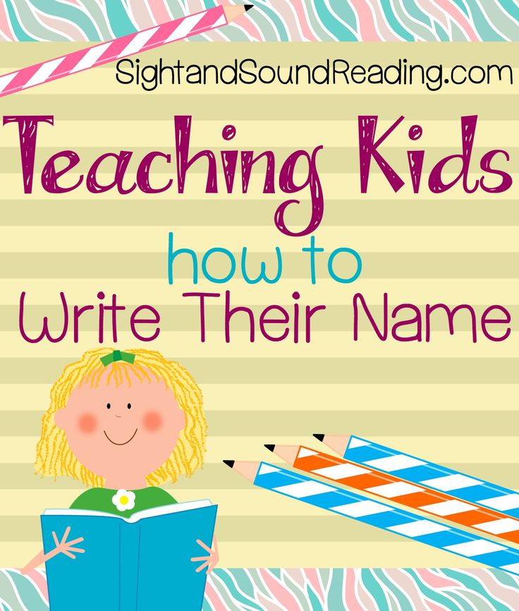 Teaching A Child To Write Their Name