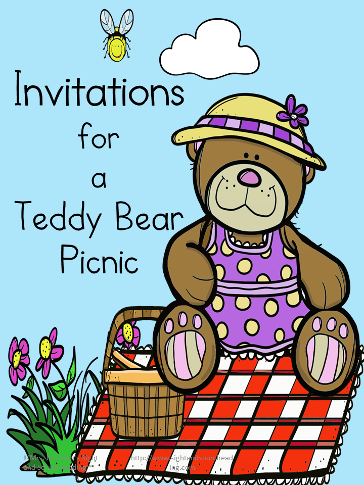 Picnic Basket Invitations in Blue