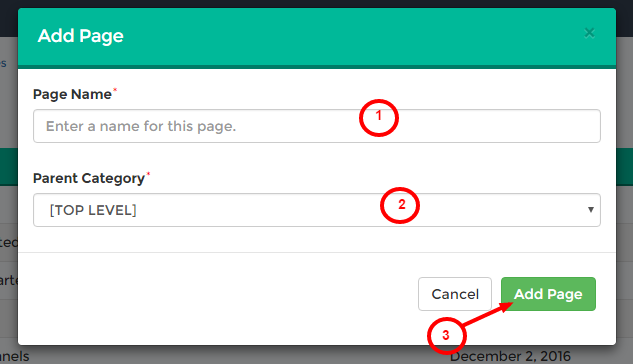 Add Page Form