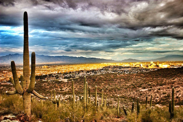 Golden Light across the Tuscon Valley