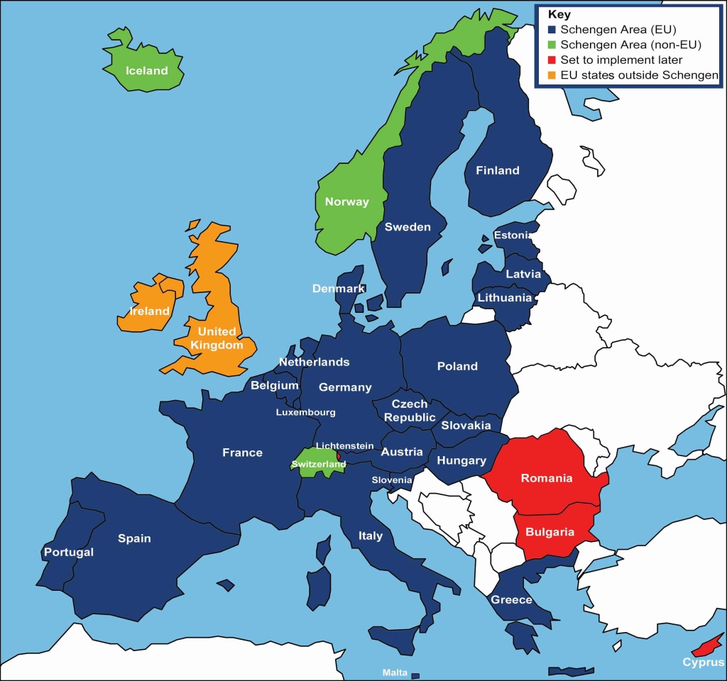 Schengen & Non-Schengen Countries