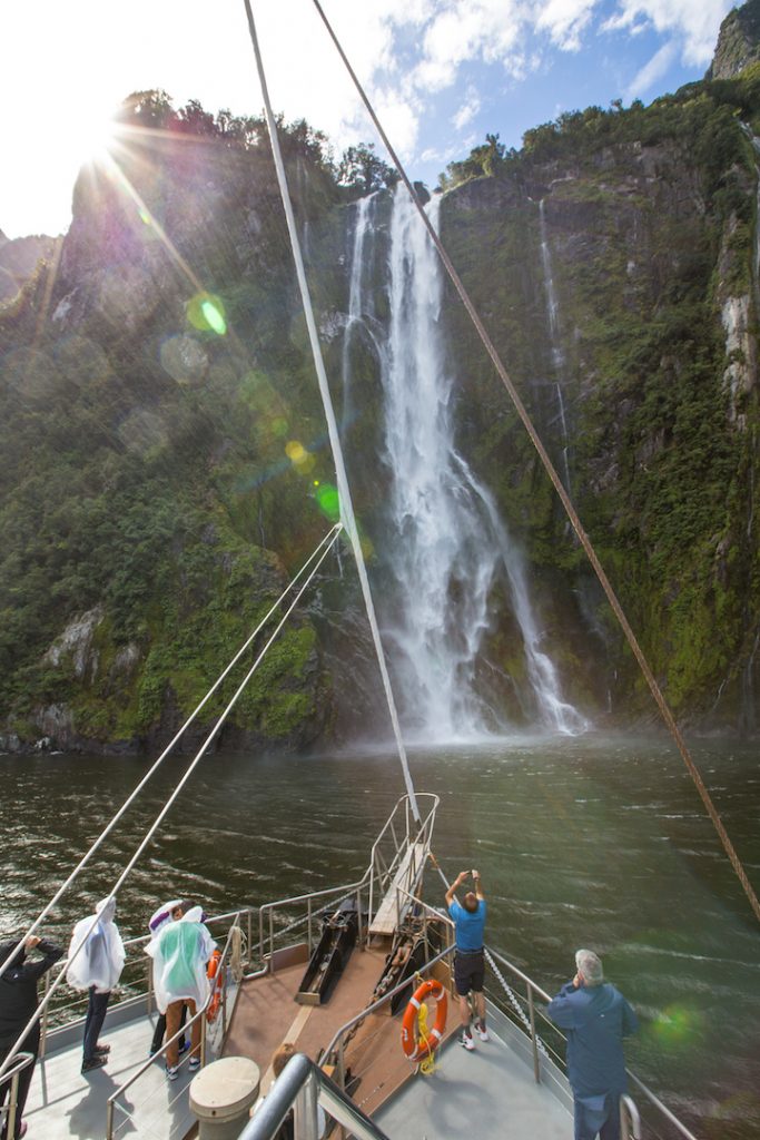 Cruising Milford Sound in New Zealand
