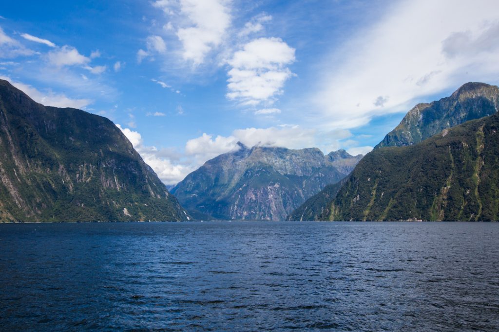 Cruising Milford Sound in New Zealand
