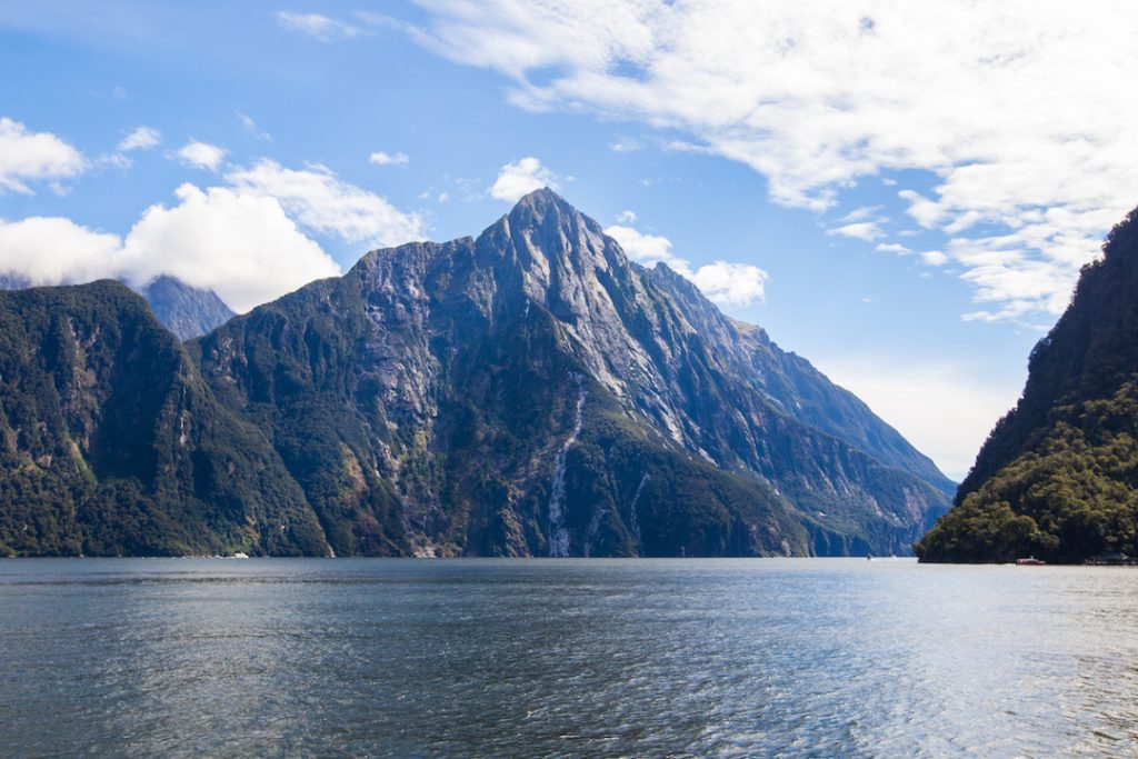 Cruising Milford Sound in New Zealand