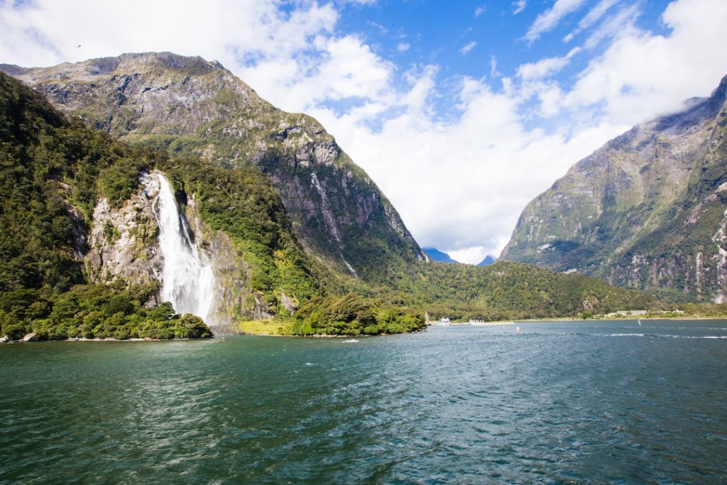 Cruising Milford Sound in New Zealand