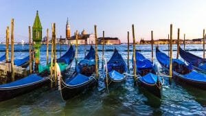 Italy Venice Gondolas