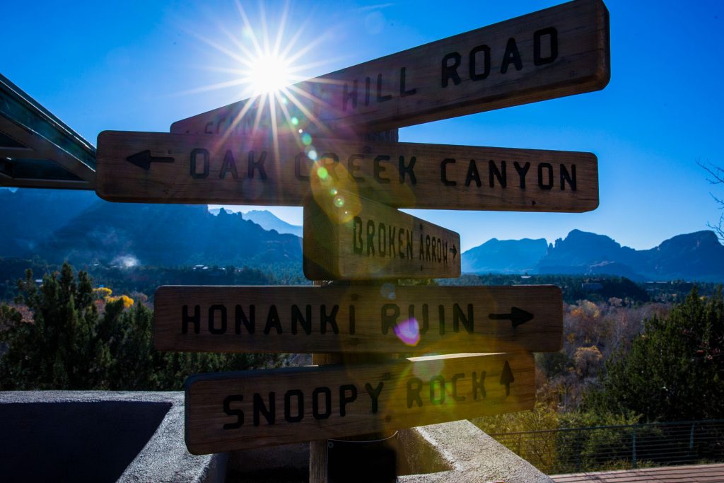 Sedona Arizona Direction Sign - Sunstar