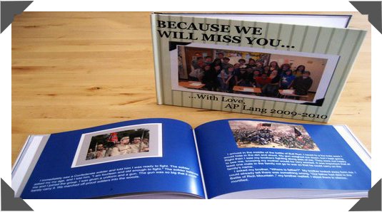 Professional bound, Quality Hardcover Yearbook in Full Color