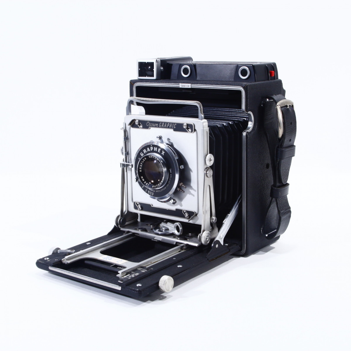 Graflex Crown Graphic 4x5 Press Camera with Graflex 135mm f4.7 Optar Lens