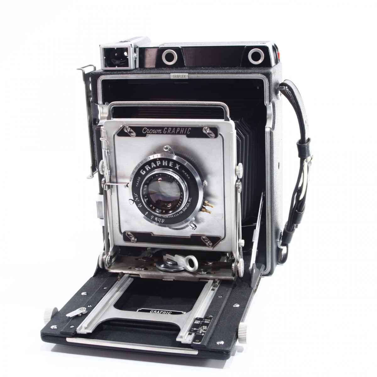 Graflex Crown Graphic 4x5 Camera with Kodak Ektar 127mm f4.7 Lens