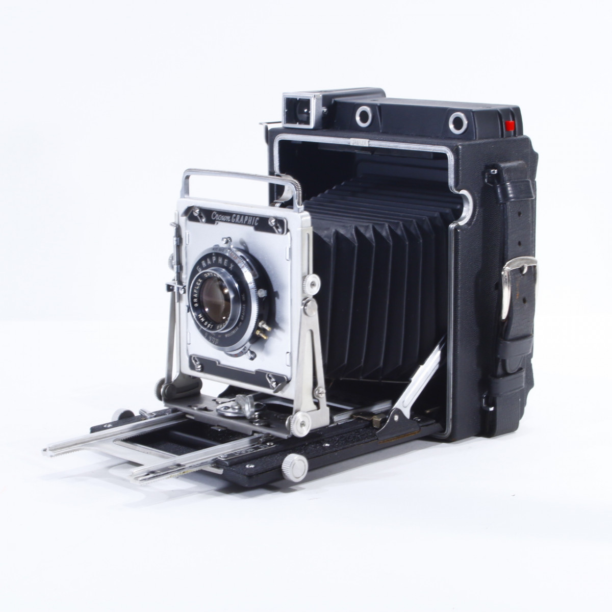 Graflex Crown Graphic 4x5 Press Camera with Graflex 135mm f4.7 Optar Lens
