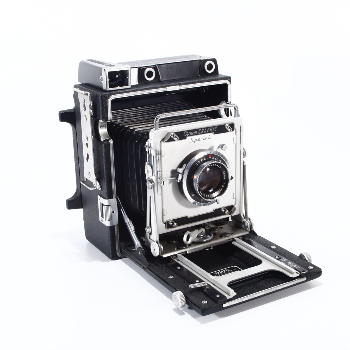 Graflex Crown Graphic 4x5 Press Camera with Schneider 135mm f4.7 Xenar Lens