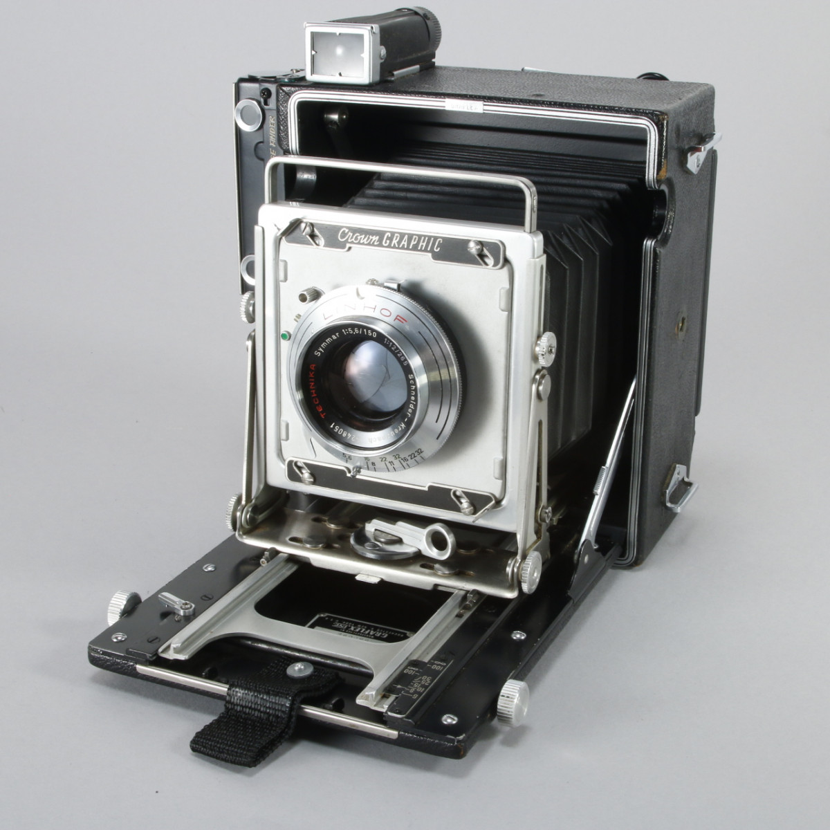 Graflex Crown Graphic 4x5 Camera with Schneider 150/265mm lens