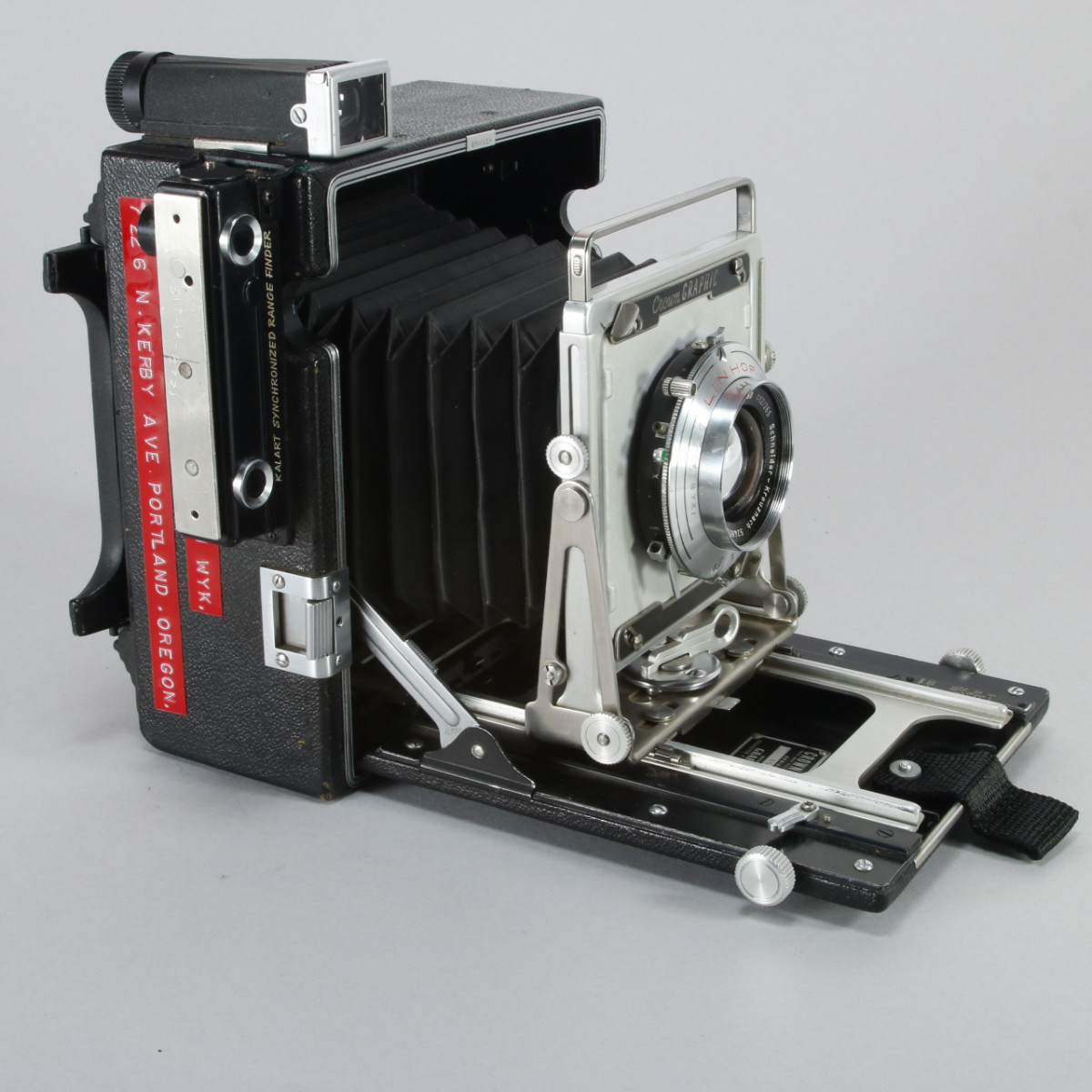 Graflex Crown Graphic 4x5 Camera with Schneider 150/265mm lens