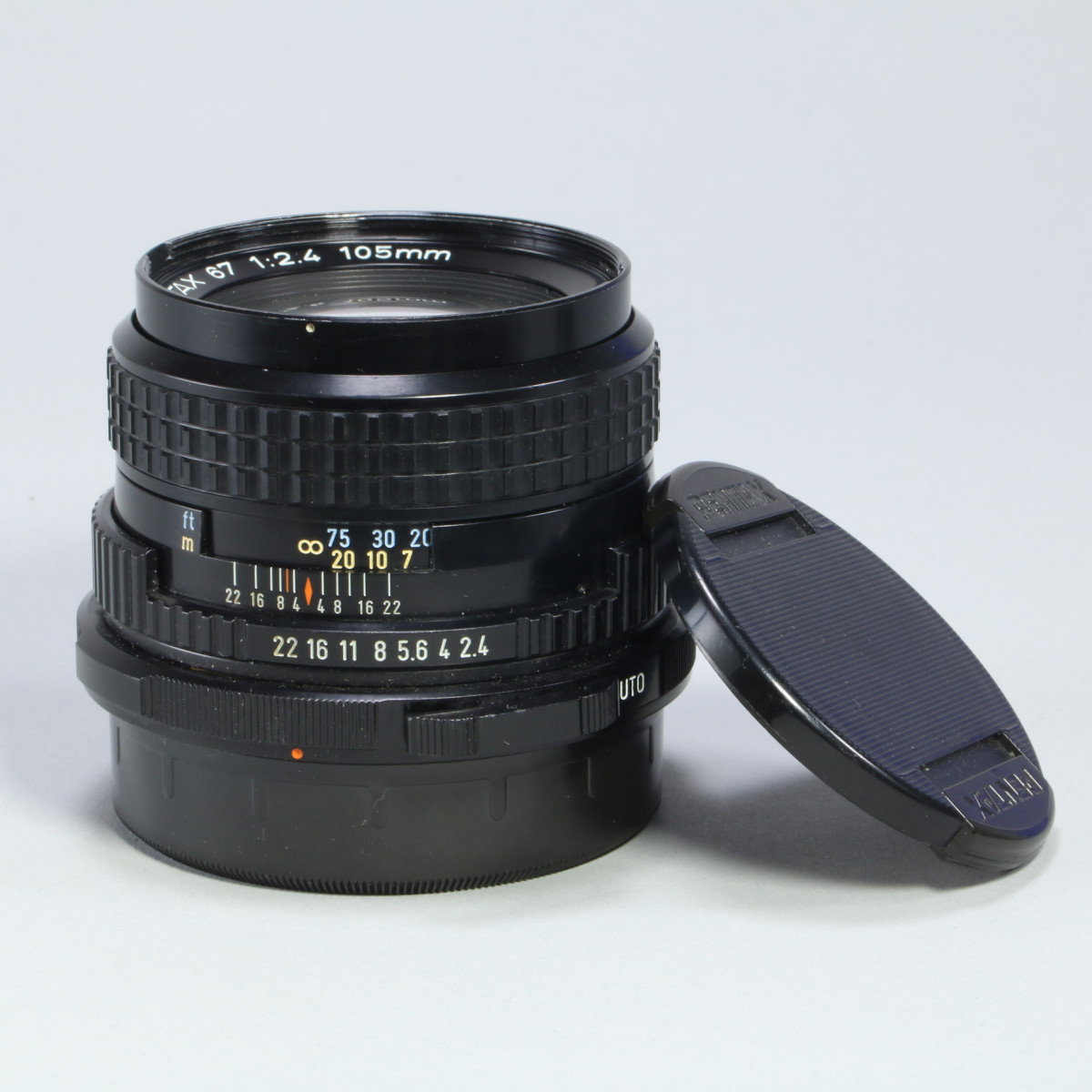 ☆完動品☆ Pentax 6x7 TTL SMC 105mm f2.4 8070 N MINT- w/Case] Pentax 6x7 67 TTL SMC TAKUMAR 105mm f/2.4