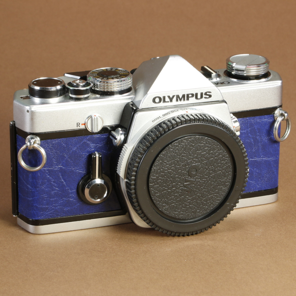 Olympus OM-1 Camera - Refurbished (Re-Skinned in Blue Leather)