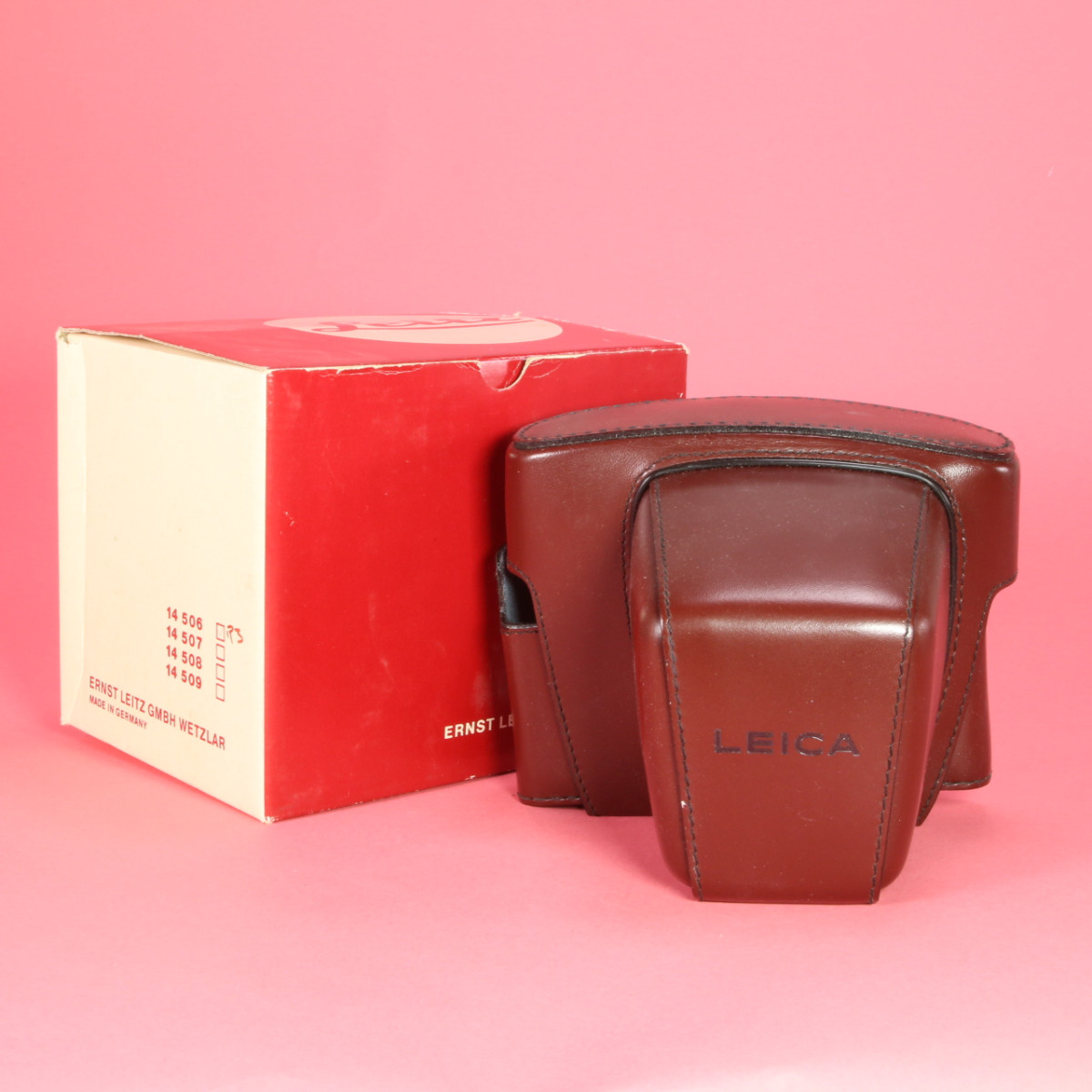 Leica 14506 Burgundy Case for R3 - Boxed