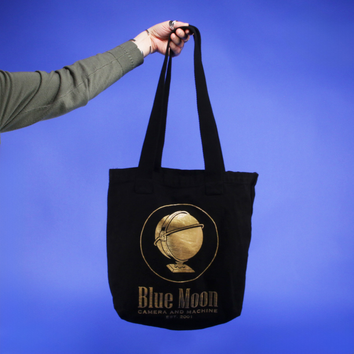 Blue Moon Camera Black and Gold Tote Bag - 2025 Edition